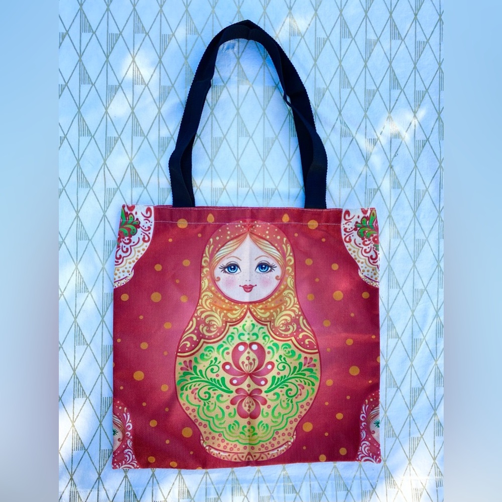 Russian Matryoshka Carrying Tote Bag / Brand New